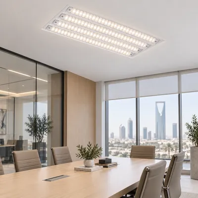 إنارة سقف عدسات LED 60×60 120 واط 4000K أبيض – إضاءة مكاتب موجهة مودرن – F101312