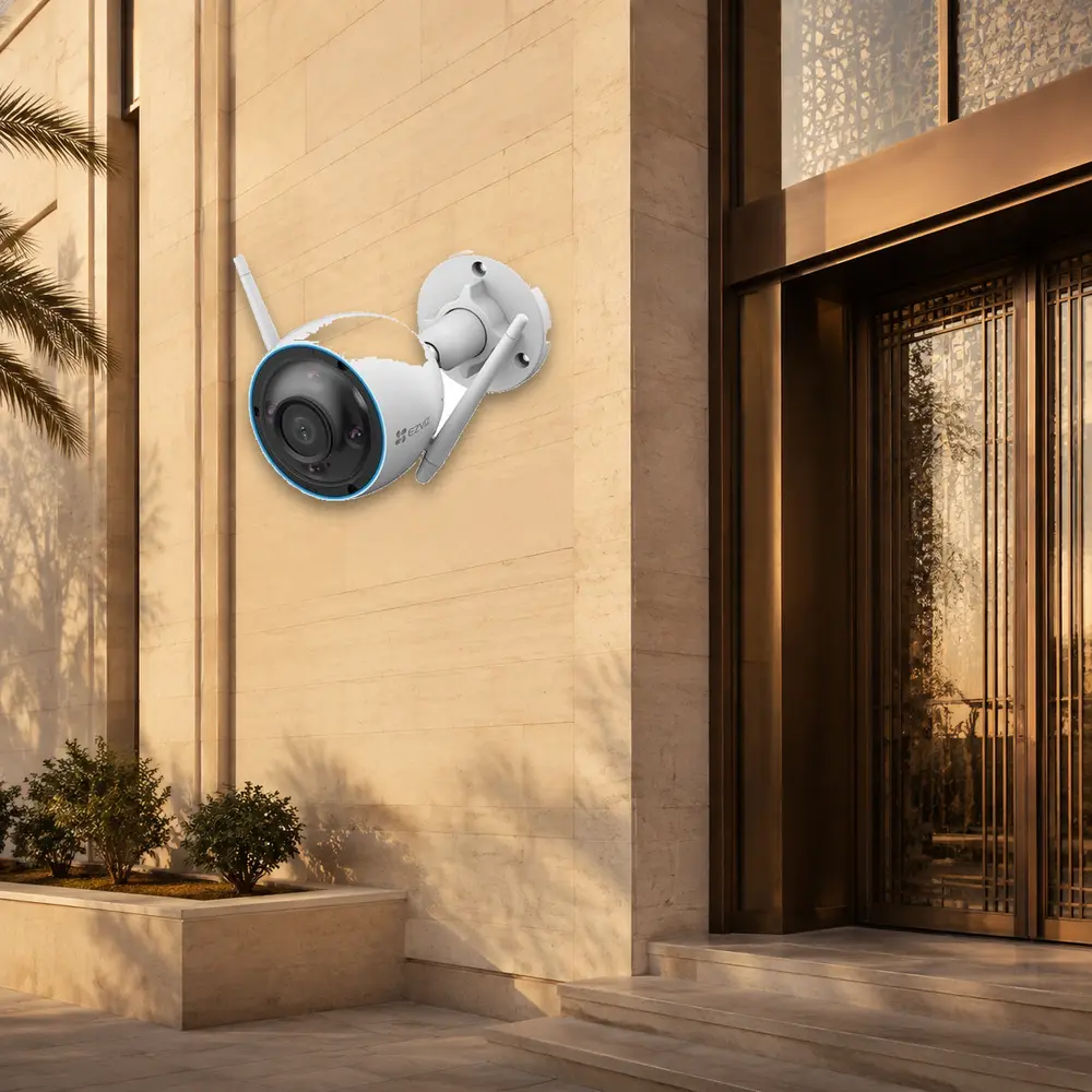 كاميرا مراقبة خارجية ايزفيز EZVIZ بدقة 2K 3MP — CS-H3 (2K,3MP)