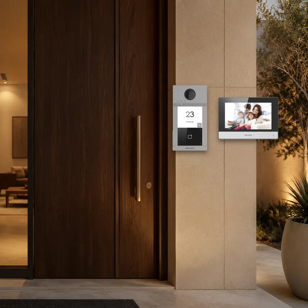 طقم إنتركم فيديو للباب هيك فيجن HIKVISION — DS-KIS604-S(C)(O-STD)