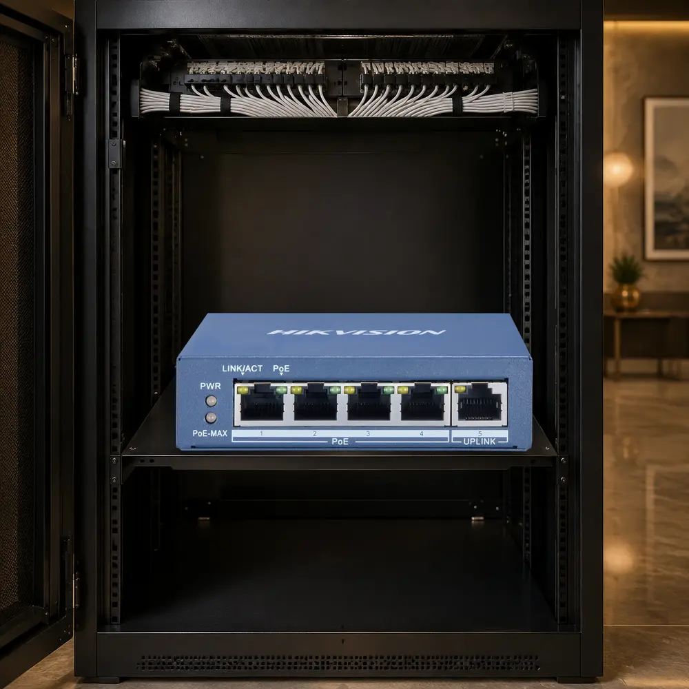 سويتش شبكة PoE هيك فيجن HIKVISION — DS-3E0505P-E