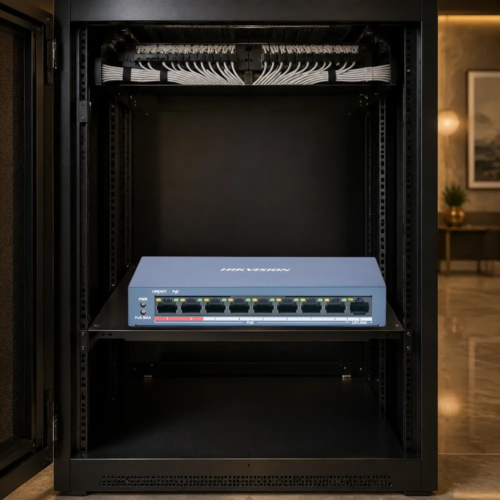 سويتش شبكة PoE هيك فيجن HIKVISION — DS-3E0109P-E
