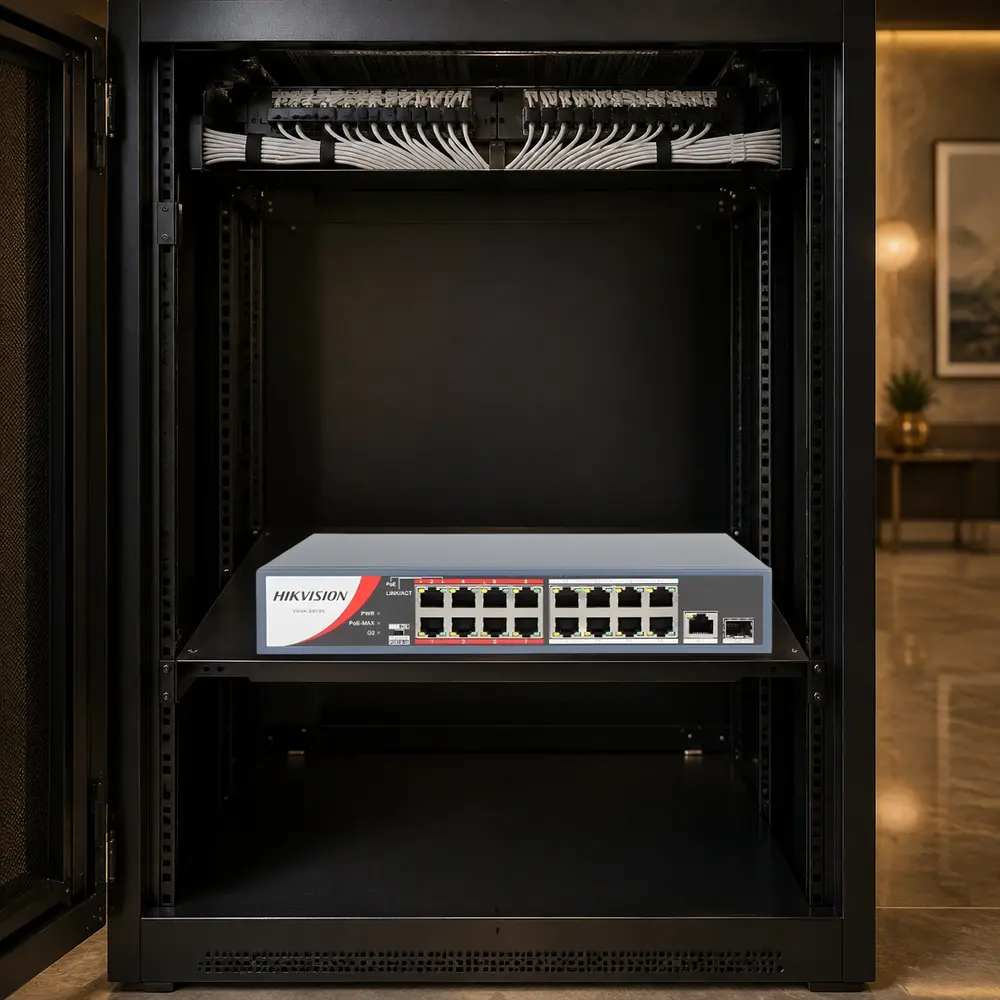 سويتش شبكة PoE هيك فيجن HIKVISION — DS-3E0318P-E