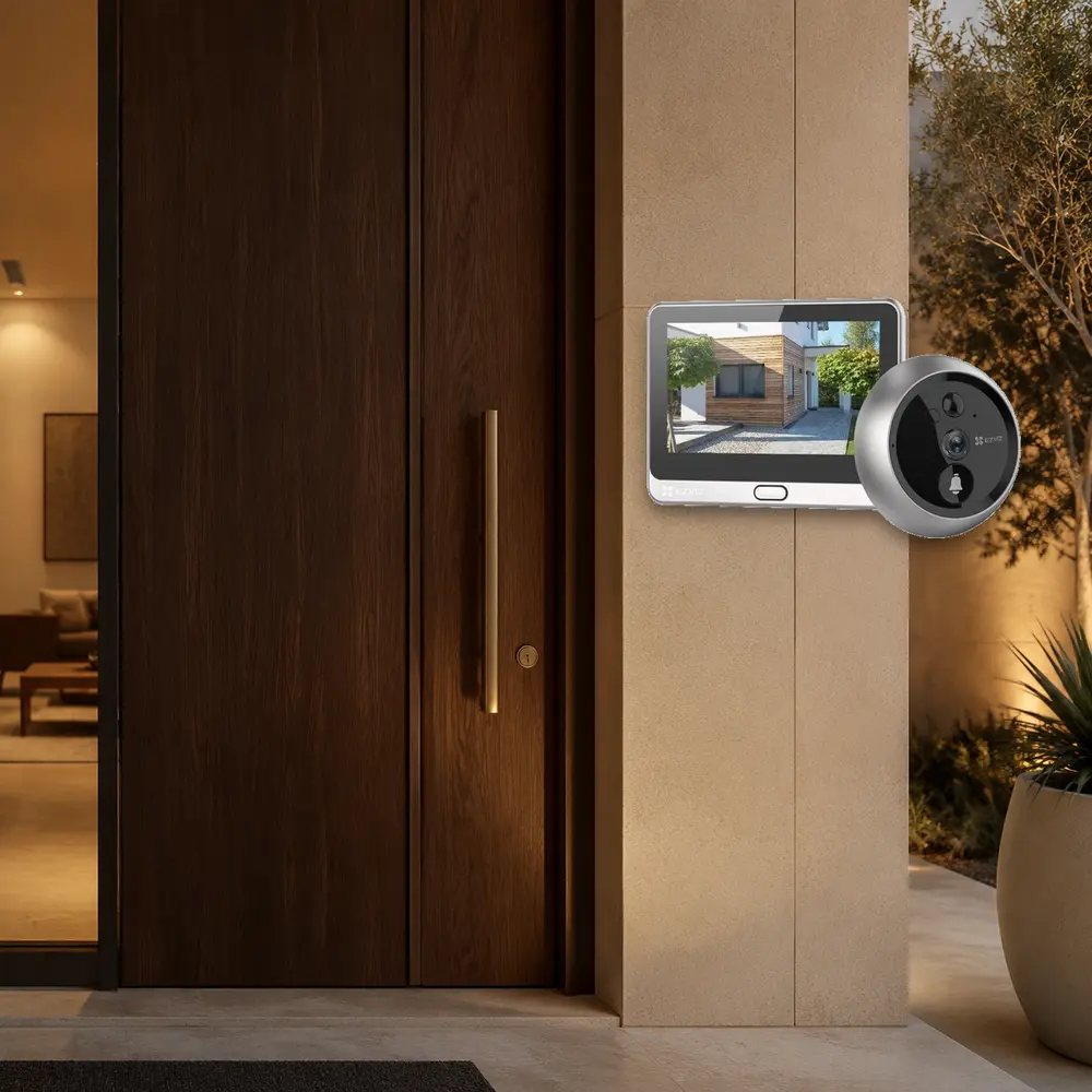 جرس باب بكاميرا مع شاشة ايزفيز EZVIZ — CS-HP4 (2WPFBS)