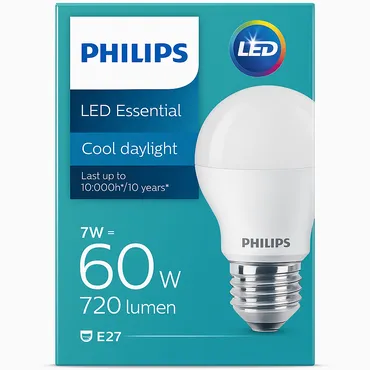 مصباح فيليبس LED أساسي - ضوء النهار البارد