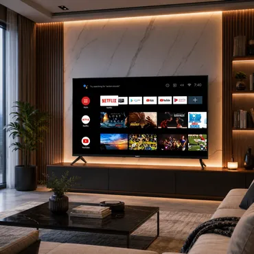 شاشة كي ام سي 50 بوصة سمارت 4K مع رسيفر