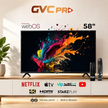 شاشة جي في سي برو 58 بوصة سمارت 4K